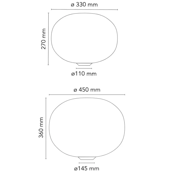 Tischleuchte Flos Glo-Ball Basic 1/2