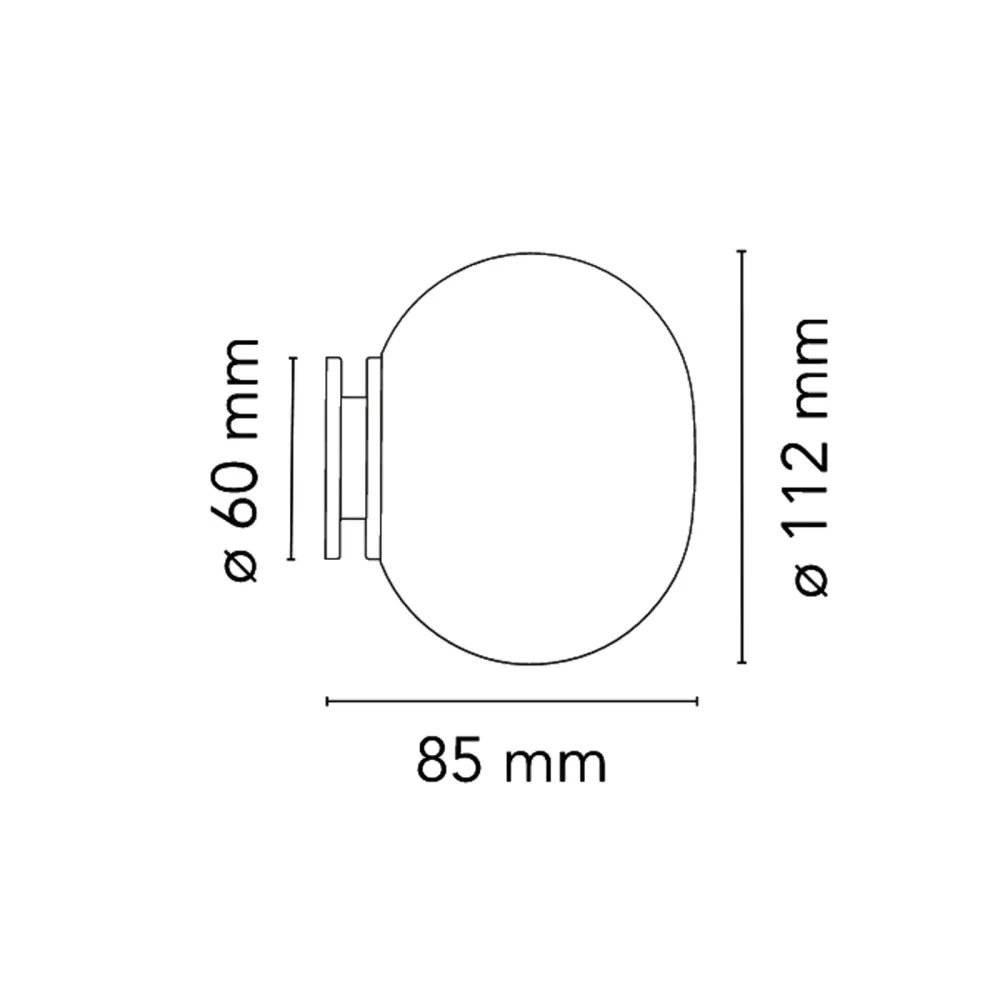 Lampada da soffitto/parete Flos Mini Glo-Ball C/W