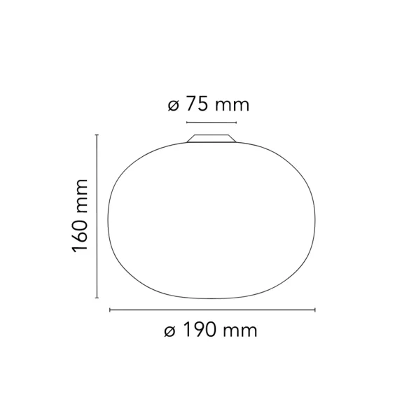 Plafond de la lampe / mur Flos Glo-Ball C/W Zero