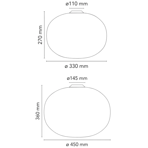 Deckenleuchte Flos Glo-Ball C1/2