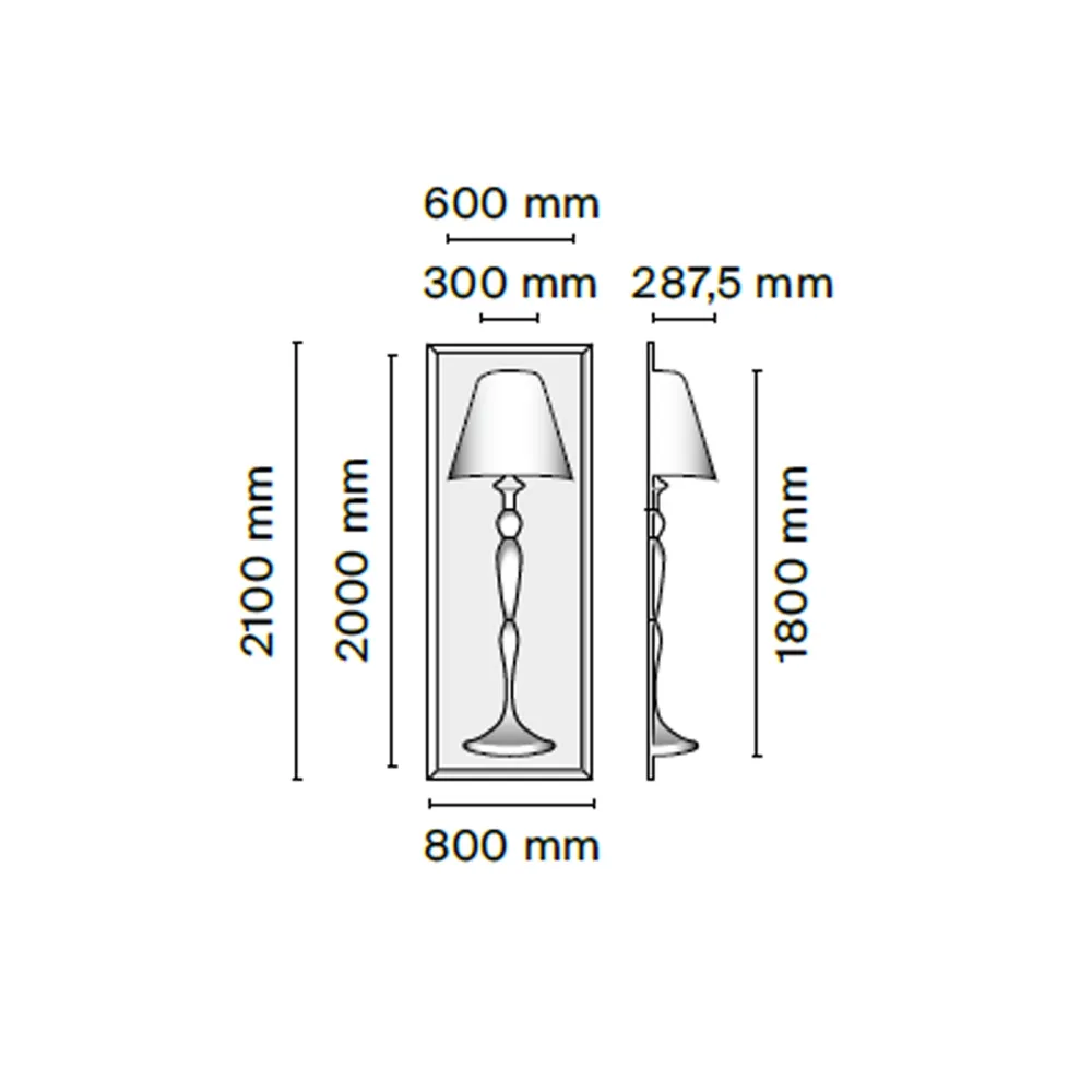 Lámpara de pared Flos  Abajourd'hui Large