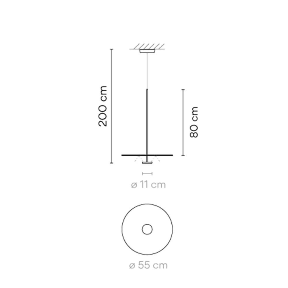Suspension lamp Vibia Flat 5940