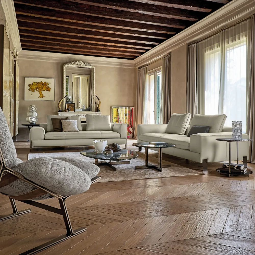 3-Sitzer-Sofa Arketipo Brown Sugar