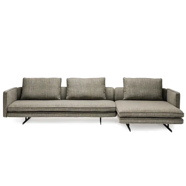 Sofa mit Chaiselongue Arketipo Moss