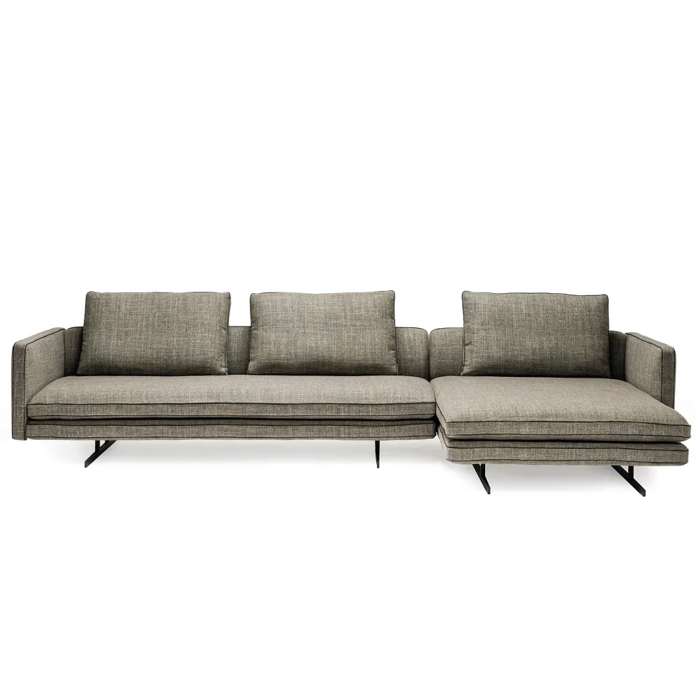 Divano con chaise longue Arketipo Moss