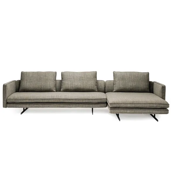 Sofa mit Chaiselongue Arketipo Moss