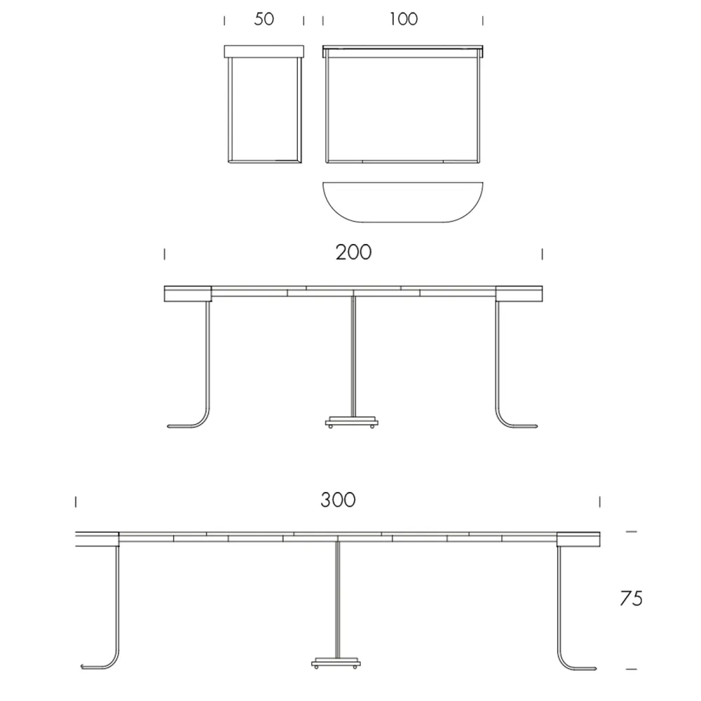 Consola extensible Tonin casa Cora