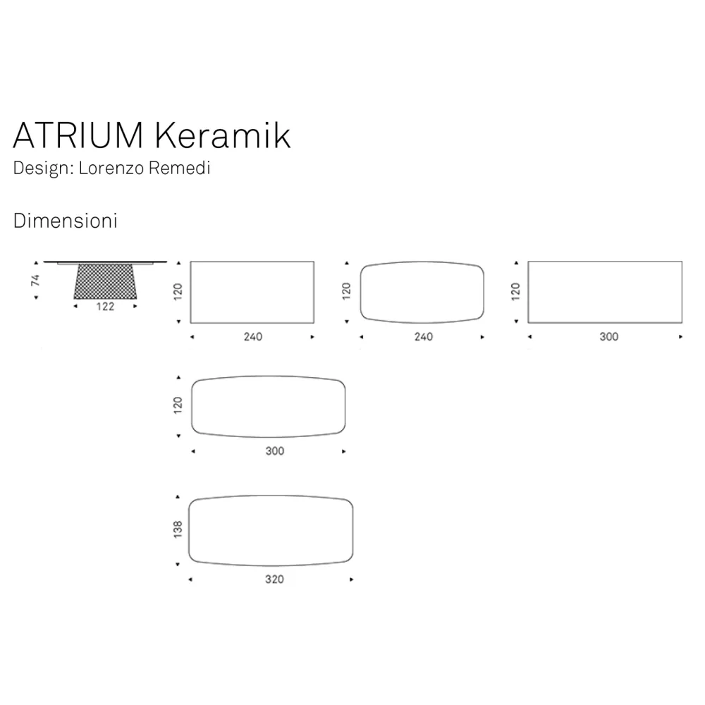 Tavolo Cattelan Atrium Keramik