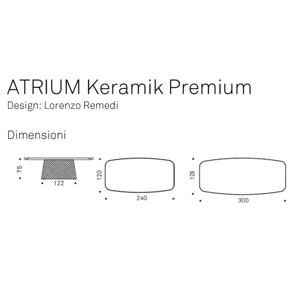 Table Cattelan Atrium Keramik Premium