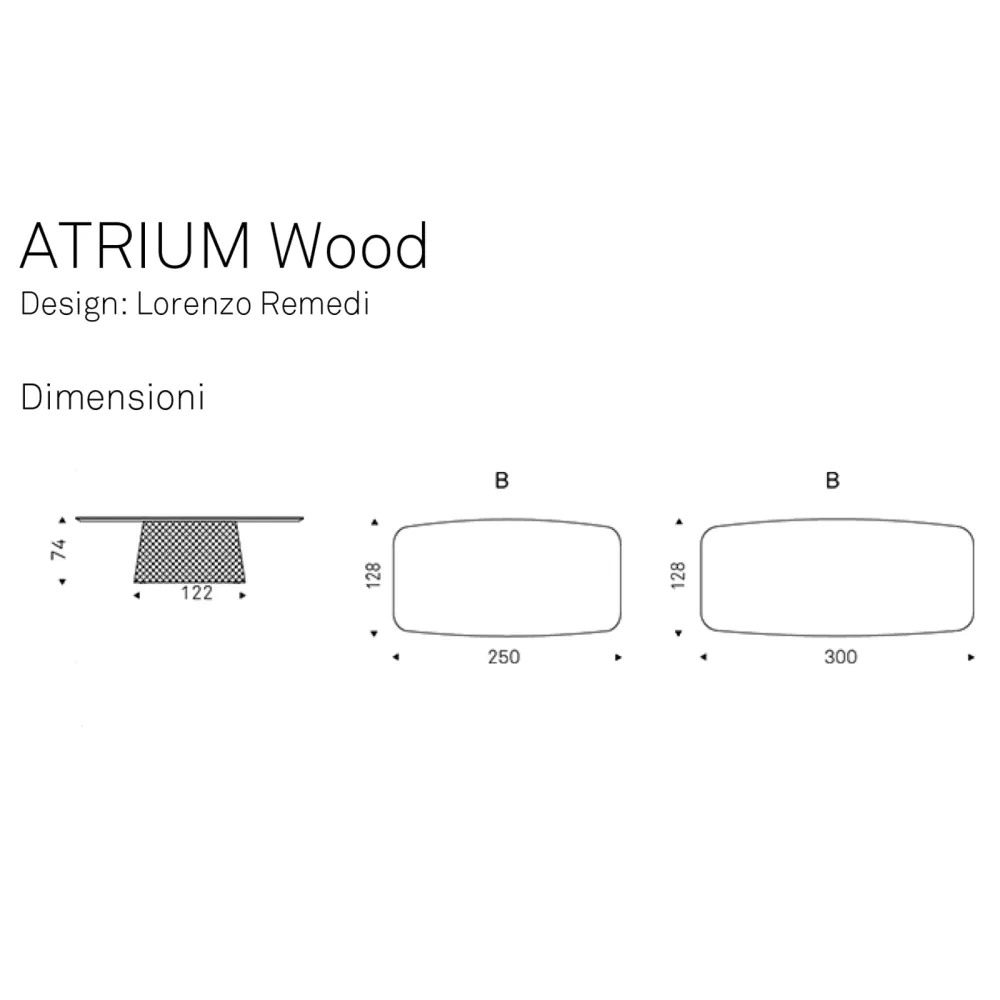 Tisch Cattelan Atrium wood