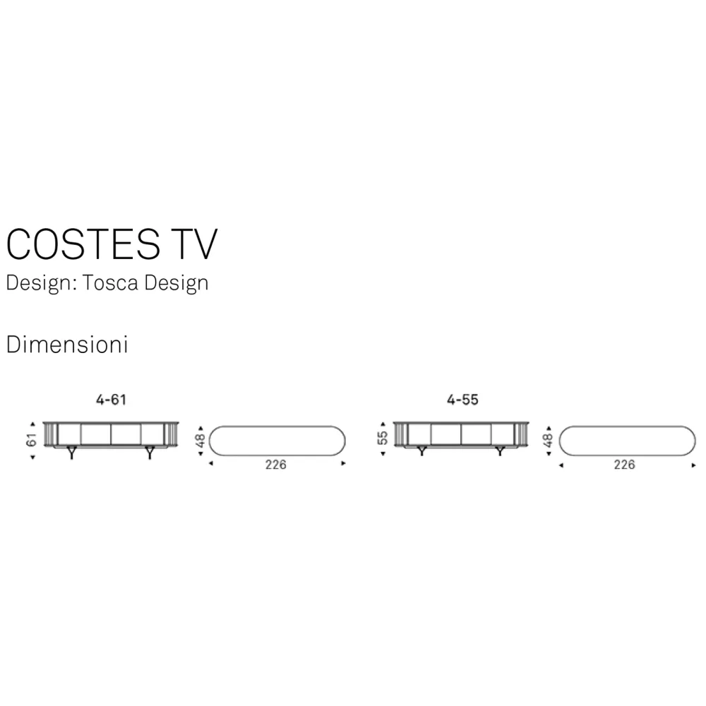Meuble télévision Cattelan Costes TV