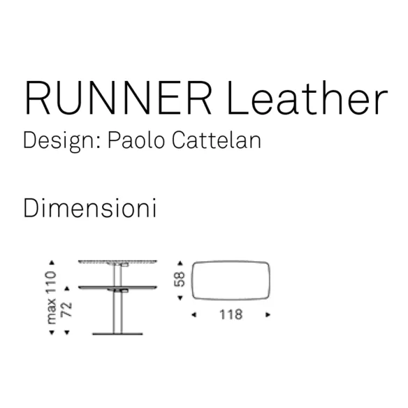 Escritorio Cattelan Runner Leather