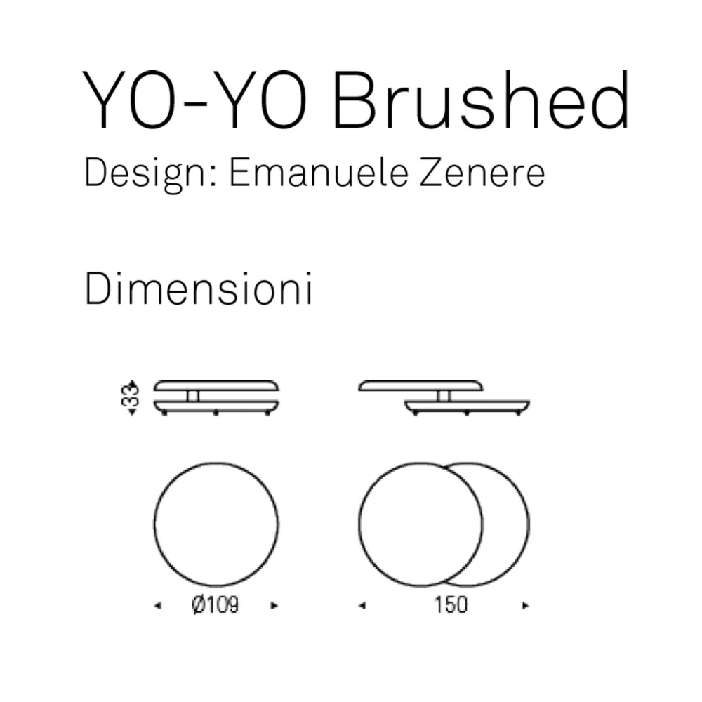 Tavolino Cattelan Yo-yo Brushed