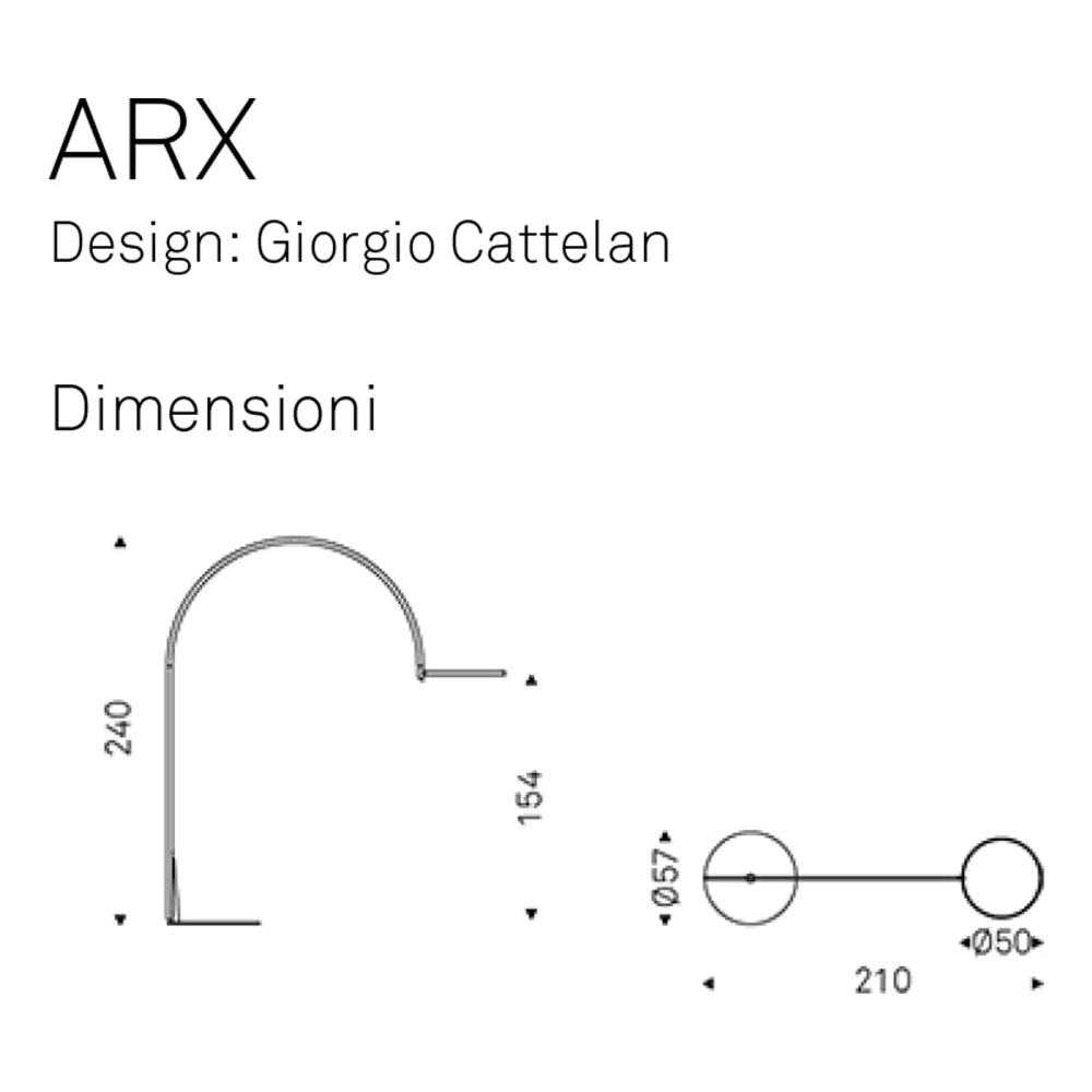 Lampe au sol Cattelan Arx