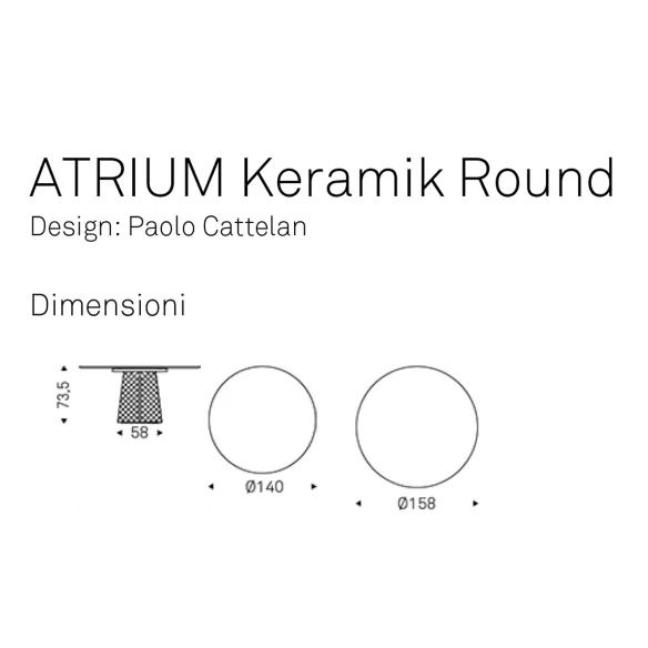 Tisch Cattelan Atrium Keramik Round