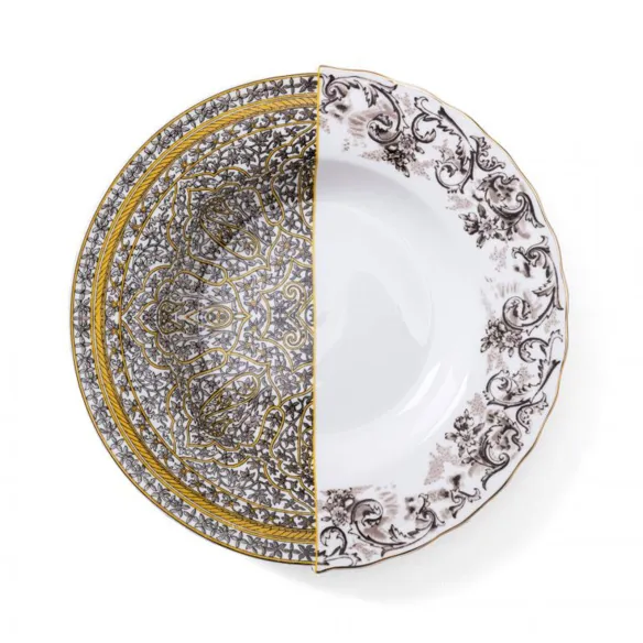 Seletti Assiette creuse en porcelaine Hybrid-Agroha