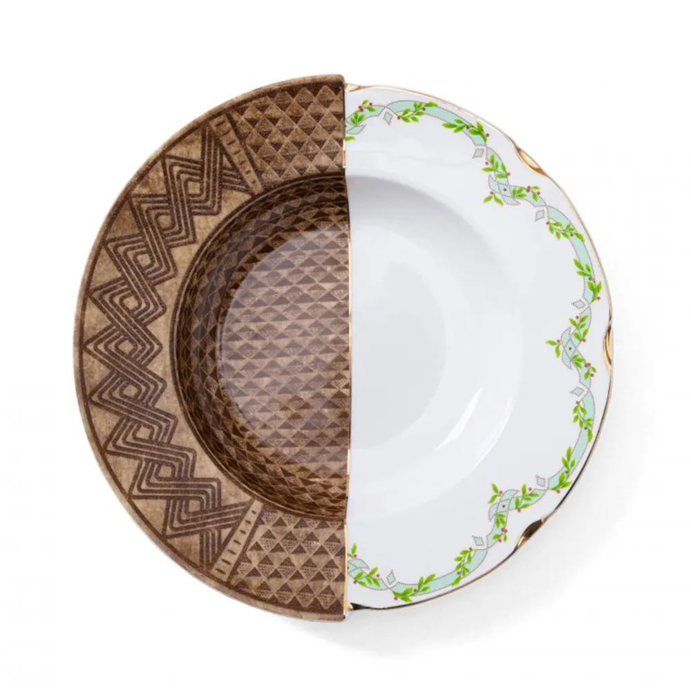Seletti Assiette Creuse en Porcelaine Hybride-Malao
