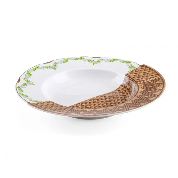 Seletti Plato Hondo de Porcelana Hybrid-Malao