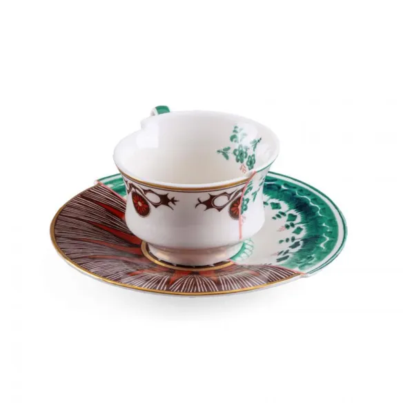 Seletti Tazzina da caffè con piattino in porcellana Hybrid-Chucuito
