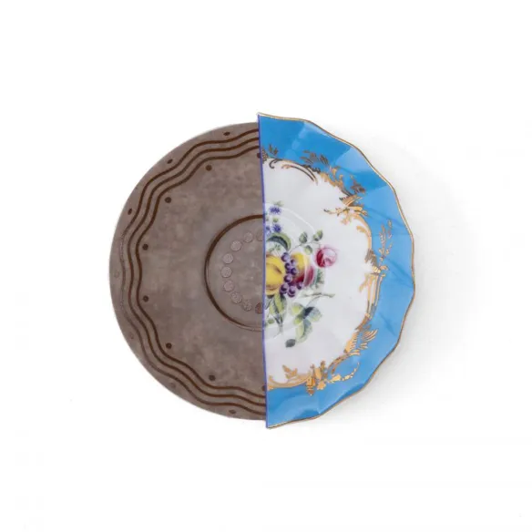 Seletti Taza y platillo de porcelana Hybrid-Kerma