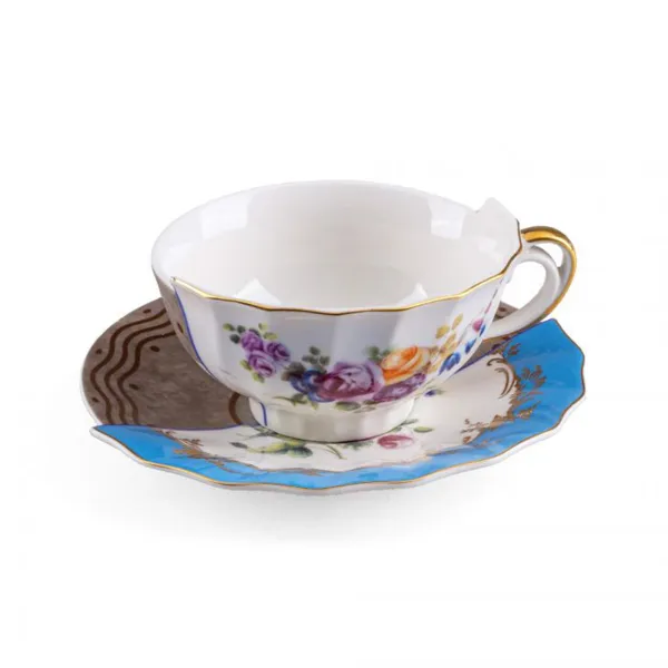 Seletti Taza y platillo de porcelana Hybrid-Kerma 2