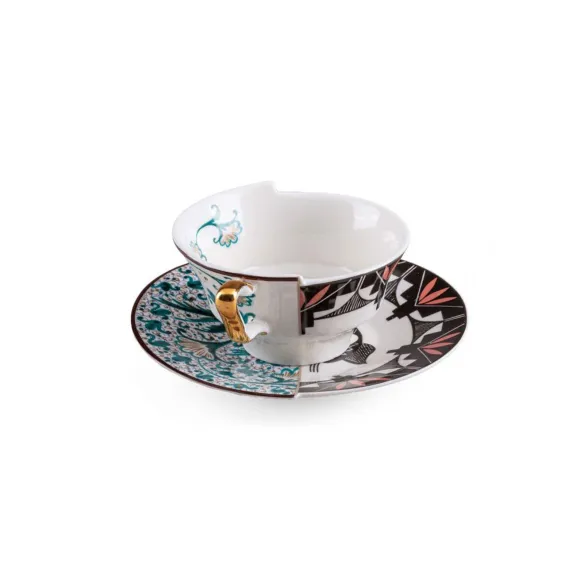 Seletti Teetasse und Untertasse aus-Porzellan Hybrid-Aspero
