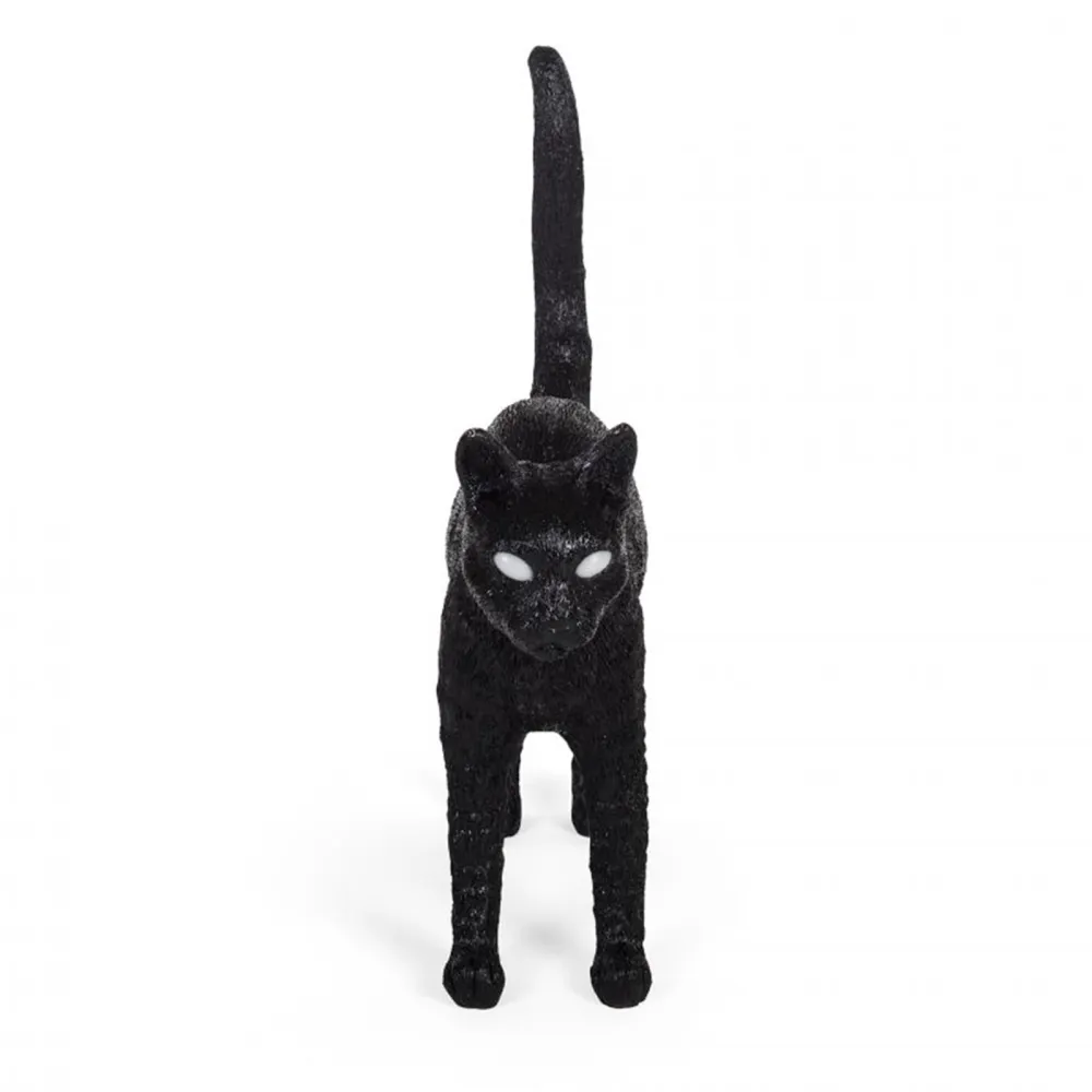 Seletti Lampe en résine Jobby le Chat Noir