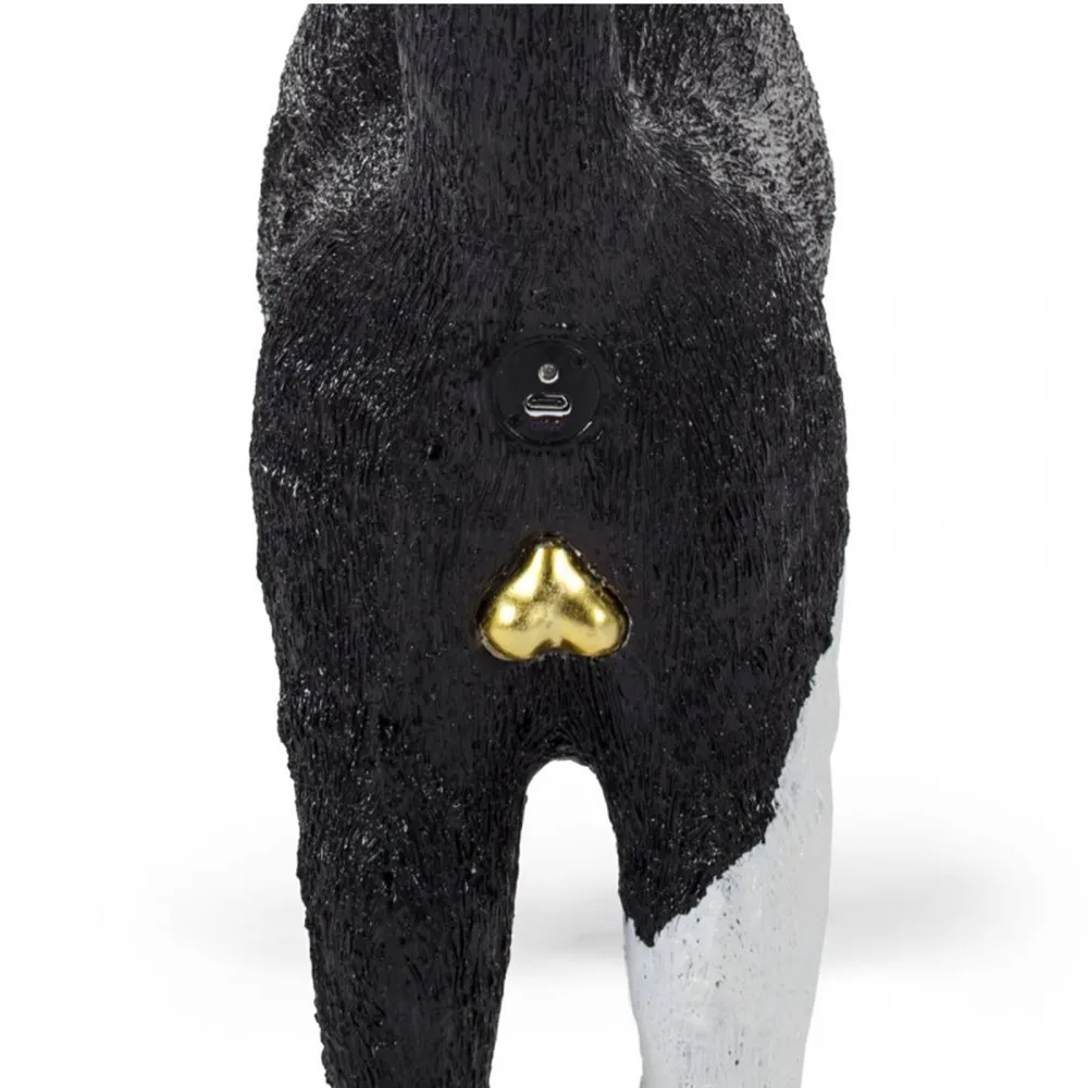 Seletti Lampada in Resina Jobby the Cat Black/White