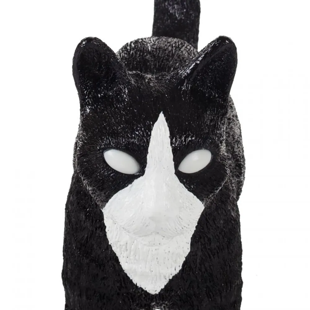 Seletti Lampe Résine Jobby le Chat Noir / Blanc