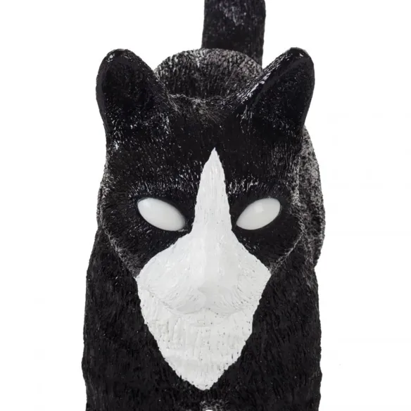Seletti Lámpara de Resina Jobby el Gato Negro / Blanco