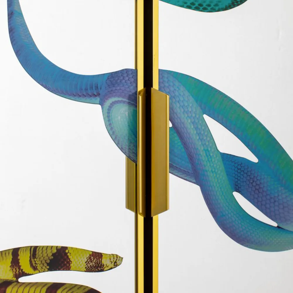 Seletti Wardrobe with mirrored doors Toiletpaper Snakes