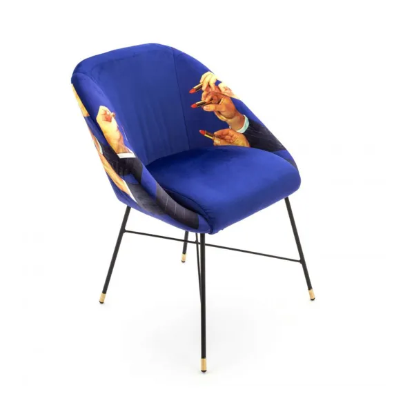 Seletti Chaise rembourrée Toiletpaper Lipsticks