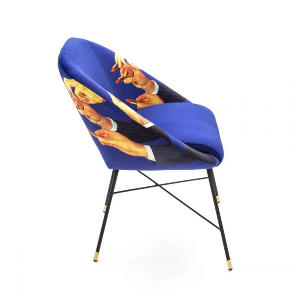 Seletti Upholstered Chair Toiletpaper Lipsticks