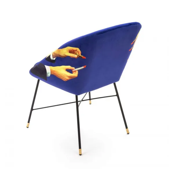 Seletti Silla tapizada Toiletpaper Lipsticks
