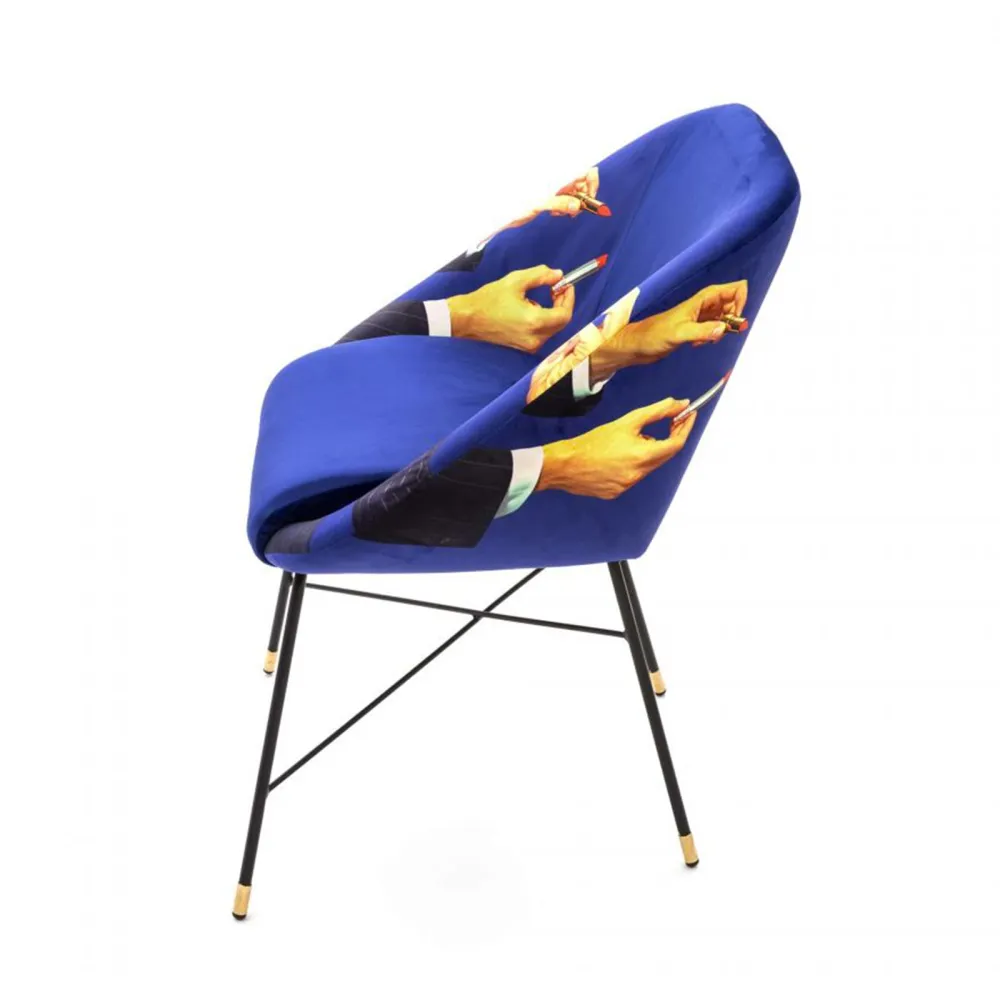 Seletti Chaise rembourrée Toiletpaper Lipsticks
