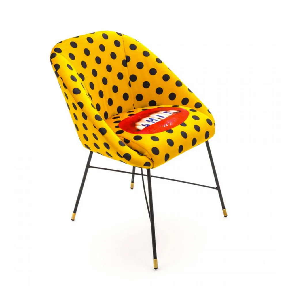 Seletti Chaise rembourrée Toiletpaper Shit