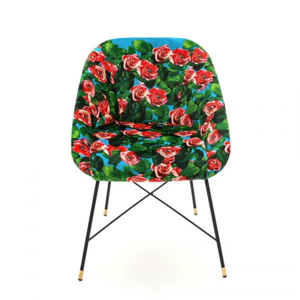 Seletti Gepolsterter Stuhl Toiletpaper Roses