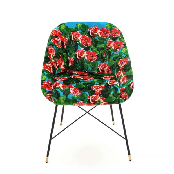 Seletti Upholstered Chair Toiletpaper Roses