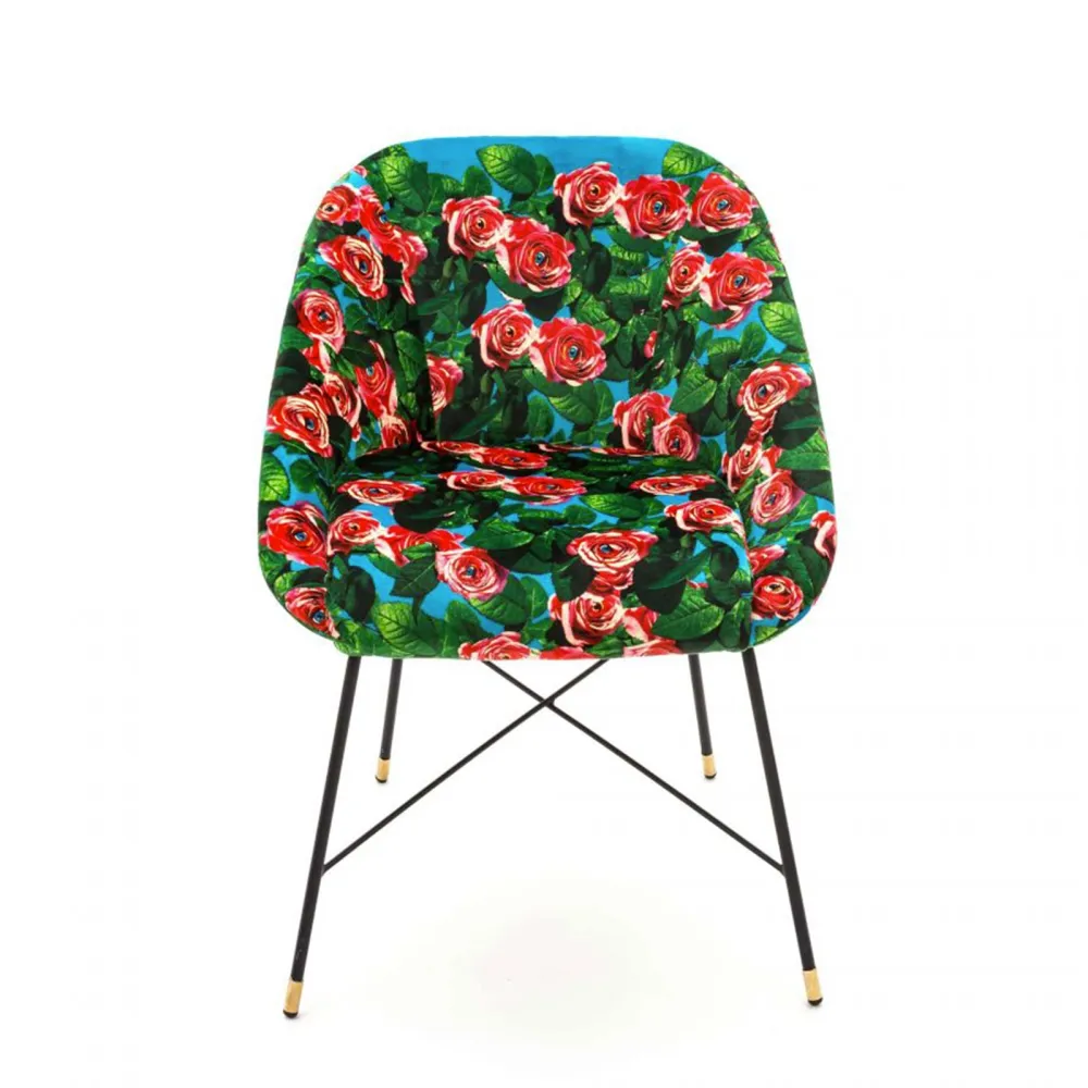 Seletti Silla tapizada Toiletpaper Roses