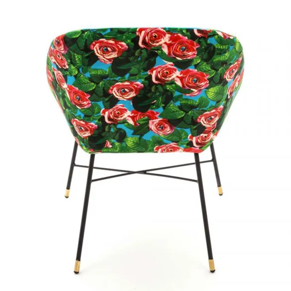 Seletti Chaise rembourrée Toiletpaper Roses