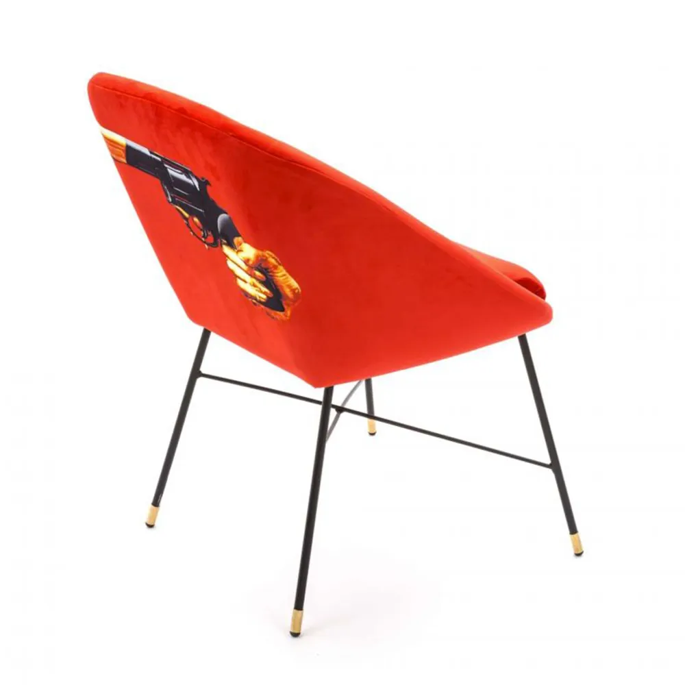 Seletti Chaise rembourrée Toiletpaper Revolver
