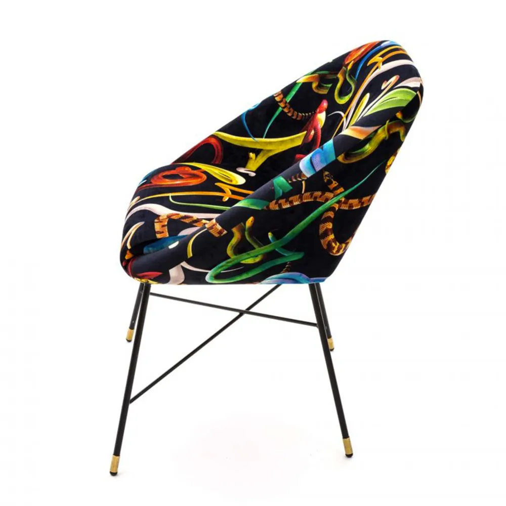 Seletti Sedia Imbottita Toiletpaper Snakes