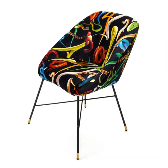Seletti Sedia Imbottita Toiletpaper Snakes