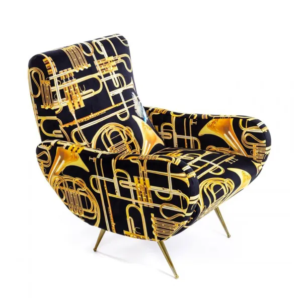 Seletti Sillón Tapizado Toiletpaper Trumpets 2