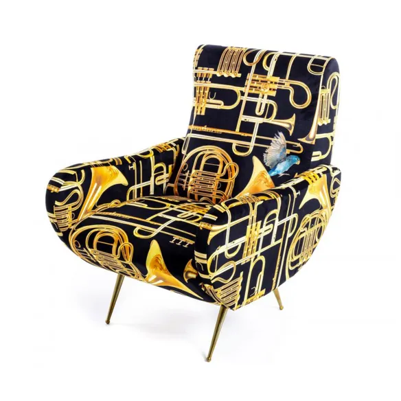 Seletti Fauteuil rembourré Toiletpaper Trumpets