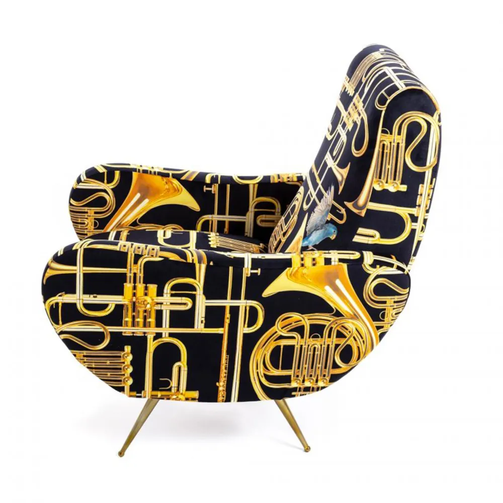 Seletti Fauteuil rembourré Toiletpaper Trumpets