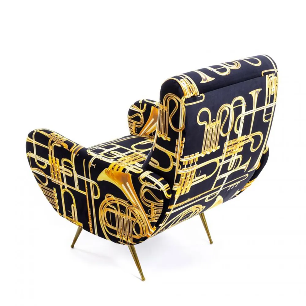 Seletti Fauteuil rembourré Toiletpaper Trumpets