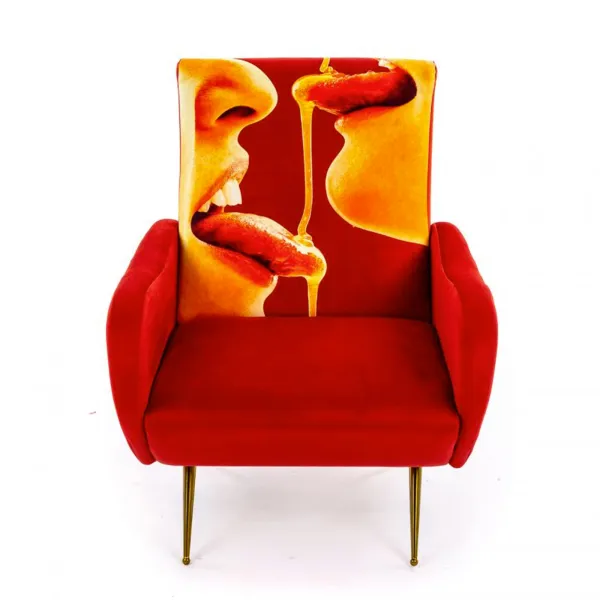 Seletti Gepolsterter Sessel Toiletpaper Honey