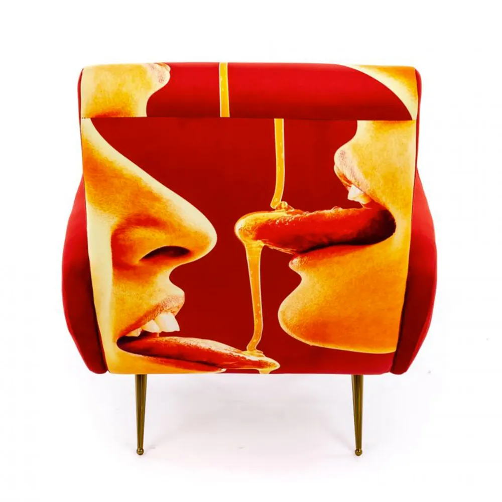 Seletti Upholstered Armchair Toiletpaper Honey