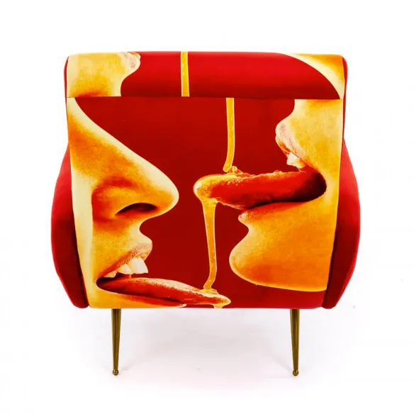Seletti Upholstered Armchair Toiletpaper Honey